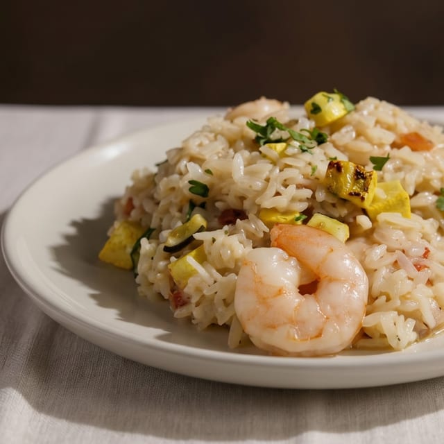 Risotto Con Gamberi.