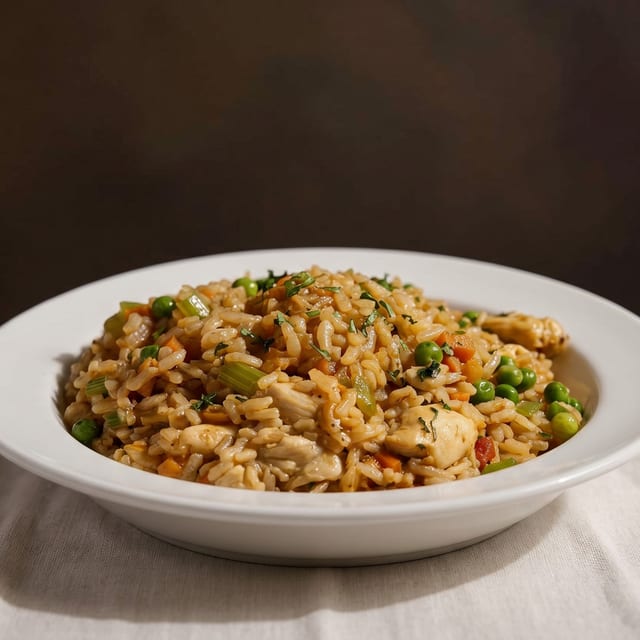 Risotto Pollo E Piselli.