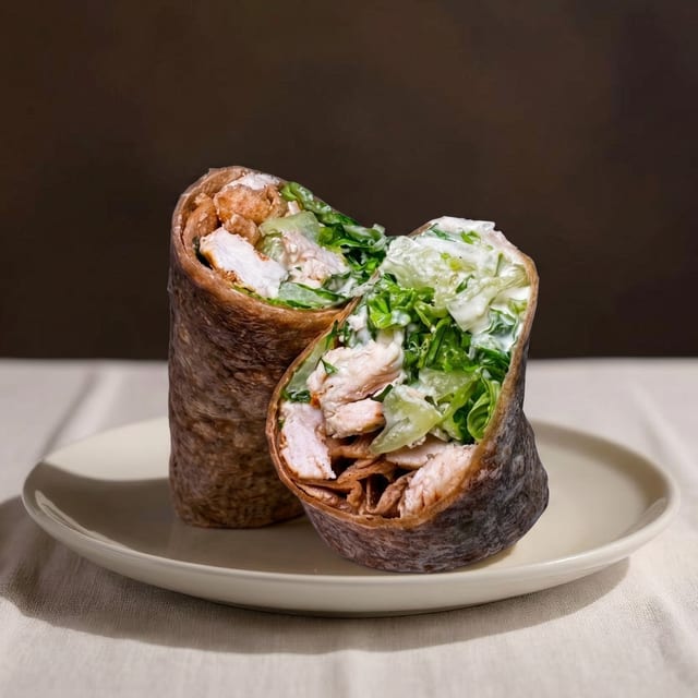 Chicken Caesar Salad Wrap.