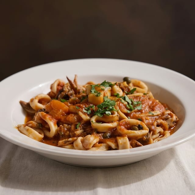 Puttanesca Di Calamari.